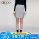 G2000商場(chǎng)同款女裝半身裙 新款OL通勤西裝裙優(yōu)雅氣質(zhì)短裙93260012 灰色/93 S /34