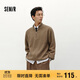 森馬（Semir）森柔|毛衫男冬季含羊毛針織衫半開(kāi)襟毛衣情侶內搭101724107206