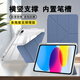 卡培登適用于蘋(píng)果iPad11英寸保護(hù)套 第11/10代A16芯片10.9英寸平板電腦保護(hù)殼休眠 y折筆槽薰衣草藍(lán)