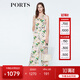 PORTS寶姿 新品 女裝無(wú)袖印花高腰連體褲LN8P100HPT041 粉色印花 L (8)