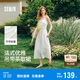 森馬（Semir）代露娃連衣裙女簡約度假風(fēng)吊帶裙25夏法式高級感長裙107425114040