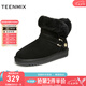 天美意（TEENMIX）天美雪地靴女鞋子休閑簡(jiǎn)約百搭保暖女短靴CNC41DD3 黑色 37