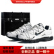 耐克（NIKE）定制球鞋特殊禮盒異星探索巖漠廢土機能風(fēng)做舊百搭跑步鞋男女同款 黑白灰 41 -【腳長(cháng)260mm】
