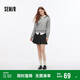 森馬（Semir）半身裙女學(xué)院風(fēng)顯瘦短裙俏皮小個(gè)子秋灰色格子百褶裙101524120012