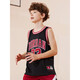 Jordan耐克AJ童裝男童籃球服背心 Nike23號(hào)兒童夏季透氣無(wú)袖T恤 正黑色