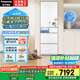 松下（Panasonic）【國家補貼20%】小冰糕日系多門(mén)冰箱法式小戶(hù)型410家用超薄風(fēng)冷無(wú)霜自動(dòng)制冰一級能效NR-JE41PXA-W