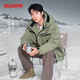鴨鴨王一博明星同款運動(dòng)羽絨服男女款保暖防風(fēng)工裝戶(hù)外加厚外套百搭