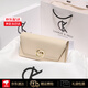 CHARLIE&KELLI品牌 CK輕奢包包女包時(shí)尚長(cháng)款錢(qián)包女士2025新款零錢(qián)包卡包手拿包 米白色【520禮物】