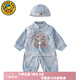G.DUCKKIDS小黃鴨周歲禮服男寶寶秋冬加絨滿月嬰兒衣服分體抓周漢服國風(fēng)唐裝 284青龍帶帽子【春秋款】 常規(guī) 90 建議9個月-1歲20-25斤