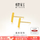 明牌珠寶   足金極簡(jiǎn)個(gè)性豎條黃金耳釘耳飾AFH0026工費50 足金 約0.92克