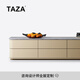 TAZA 電視柜 現(xiàn)代簡約電視柜 客廳家用電視柜 意式輕奢黑胡桃木電視柜 Top Notch 幻影銀沙奢石面 電視柜2.2M