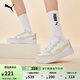 彪馬（PUMA）【厚底鞋】女子經(jīng)典復古網(wǎng)球風增高休閑板鞋SKYE 397076 米白色-雪白色-07 38