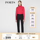 PORTS寶姿商場(chǎng)同款秋冬新品女裝長袖套頭衫LA9K503GZH008 杜鵑紅 S