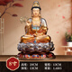 隆長(cháng)安純銅彩繪觀(guān)音菩薩家用供奉南海觀(guān)世音佛像坐蓮娑婆三圣銅像佛象 高20厘米觀(guān)音菩薩（彩繪工藝）