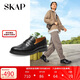 SKAP2024秋季簡(jiǎn)約一腳蹬平跟商務(wù)休閑男士皮鞋A6R01CA4 黑色 41