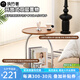 執(zhí)竹者可移動邊幾客廳家用奶油風床頭小戶型簡約現(xiàn)代推車沙發(fā)邊柜置物架 手提鈴鐺邊幾白色