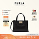 芙拉（FURLA）1927牛皮中號(hào)氣質(zhì)女包女士上班族休閑通勤大容量手提包托特包 黑色