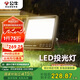 公牛（BULL）LED路燈工地?zé)敉ピ簾袈稜I(yíng)燈 IP65防水150W-3000K暖白光