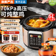 蘇泊電壓力鍋家用商用全自動(dòng)智能電高壓鍋電飯鍋開(kāi)蓋收汁飯煲大容量多功能智能預約定時(shí)煮飯煲湯 不粘鍋搪瓷鋁雙內膽  (適用1-4人) 4L