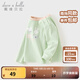 戴維貝拉（DAVE＆BELLA）小男孩全棉上衣女童衣服2025秋季新款小童長(cháng)袖t恤洋氣寶寶打底衫 蘋(píng)果綠【現貨】 100 cm（建議身高90-100cm）