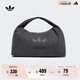 adidas「云朵包」牛仔風(fēng)大容量運(yùn)動(dòng)挎包女子阿迪達(dá)斯官方三葉草 黑色 NS