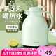 物生物（RELEA）保溫壺家用大容量熱水瓶玻璃內膽暖壺辦公開水瓶學生宿舍暖瓶水壺 淺荷綠【普通款】 1500ml