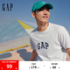 Gap男女裝2025春季新款純棉字母logo短袖T恤多色上衣美版570044 白色 XS 美碼 S亞洲碼175/88A