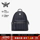 MCM【正品保證】 STARK 小號情侶款鉚釘背包雙肩包 黑色