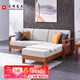 光明家具 實木沙發(fā)轉(zhuǎn)角沙發(fā)客廳家具中式風格貴妃位組合沙發(fā) 38103 二人位+貴妃