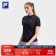 FILA 斐樂(lè )官方女子針織短袖POLO衫2025夏季新款網(wǎng)球運動(dòng)防曬上衣