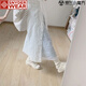 SNYDER WEAR夏季韓系溫柔風(fēng)木耳邊蝴蝶結(jié)系帶背心連衣裙疊穿碎花半身裙兩件套 單件半身裙  S 【建議100斤內(nèi)】