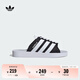 adidas GAZELLE BEACH休閑沙灘拖鞋女子阿迪達斯官方三葉草   黑色/白   44.5