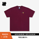 UNDEFEATED五條杠官方春季新品美式潮流LOGO拳套寬松落肩短袖T恤 紅色 M