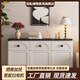 冠私（Guansi）餐邊柜現(xiàn)代簡(jiǎn)約意式輕奢家用廚房?jī)?chǔ)物柜2025新款奶油風(fēng)茶水柜邊柜 包上樓安裝 0.8米奶油風(fēng)【自由收納】