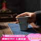 東道汝窯河南非遺公道杯茶漏 開片汝瓷功夫茶具陶瓷茶濾組尼龍過濾網(wǎng) 澄心茶漏2023款禮盒（天青色）