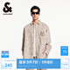 杰克·瓊斯（JACK&JONES）男裝NBA聯(lián)名雄鹿隊(duì)秋季款男長(zhǎng)袖襯衫燈芯絨字母logo長(zhǎng)袖224405003 卡其色E11 卡其色E11 M 175