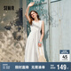 森馬（Semir）連衣裙女純色無(wú)袖長(cháng)裙休閑溫柔2025夏收腰背心裙優(yōu)雅107425114050