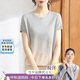 雪夕（XUEXI）媽媽夏裝2025新款冰絲短袖小衫洋氣小個子婦女上衣中老年母親t恤