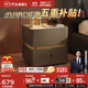 芝華仕（CHEERS）復古風(fēng)智能帶鎖臥室儲物巖板輕奢高級感新款無(wú)線(xiàn)充電床頭柜G067棕