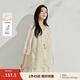 茵曼（INMAN）法式萊賽爾刺繡襯衣2025夏季女裝新款圓領(lǐng)燈籠袖寬松露肩上衣 奶油黃 M