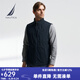 諾帝卡（NAUTICA） 【單件直降】男裝春夏款親膚搖粒絨拼接背心馬甲男KO3313 藏青4NV L