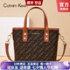 Cohnim kevin奢侈品女士包包女包單肩斜挎手提包送老婆女友七夕情人節生日禮物 【休閑百搭】c02045深棕色