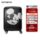新秀麗（Samsonite）迪士尼米奇米妮聯(lián)名款行李箱 大容量旅行登機拉桿箱 耐磨防刮 AF9 新-黑色 20英寸