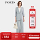 PORTS寶姿女裝2024春夏新款時(shí)尚闊腿長(cháng)褲子簡(jiǎn)約純色松緊開(kāi)衩直筒褲 水綠色 L (8)