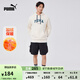 彪馬（PUMA）加絨美式復(fù)古衛(wèi)衣套頭衫男女情侶秋冬休閑連帽上衣686857 杏仁糖色-87 L (180/100A)