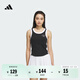 adidas休閑蝴蝶結圖案修身背心女裝新款阿迪達斯官方輕運動(dòng) 黑色   XL