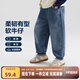 左西童裝男童牛仔褲兒童褲子秋裝秋2025新款男孩中大童長褲洋氣 牛仔色 【挺括有型】 140 建議身高140cm左右