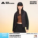 美力城鵝絨羽絨服2024新款輕薄內(nèi)膽貼身短外套三防面料連帽戶(hù)外運(yùn)動(dòng)風(fēng) 錳石黑（拼接款） S 155/80A