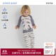 愛(ài)慕兒童愛(ài)慕嬰幼奶皮貝克鴨/小豬佩奇中性嬰幼長(cháng)袖家居/睡褲/大屁屁褲 長(cháng)褲-小豬喬治 90 （19-28斤）