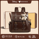 迪士尼（Disney）包包女包2025新款學(xué)生黨大容量雙肩包輕奢百搭高級感小眾生日禮物 學(xué)院風(fēng)雙肩包-棕色